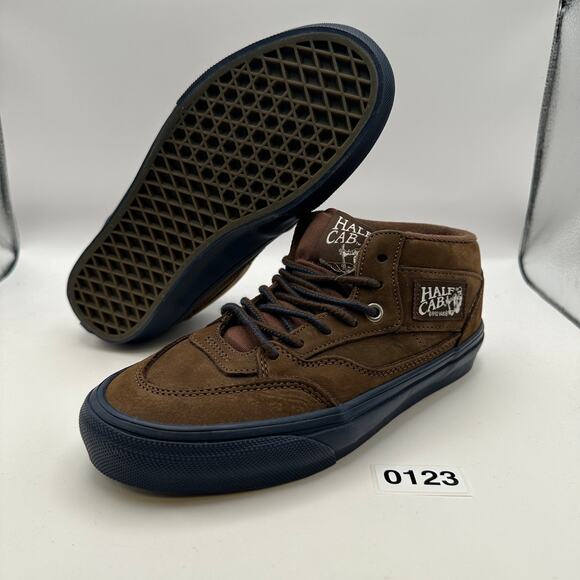 VANS x NICK MICHEL Men's Size 6 Half Cab Suede Brown/Navy Blue - Picture 1 of 11
